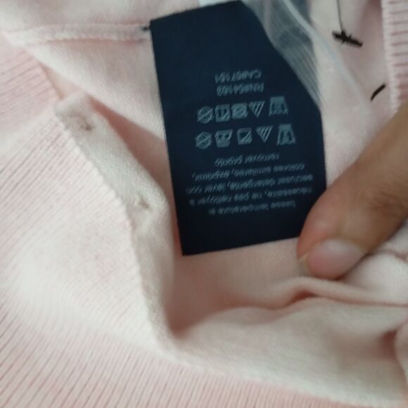 Tommy Hilfiger Jumper Womens M light pink Roll Neck Pullover long sleeve - Picture 8 of 13